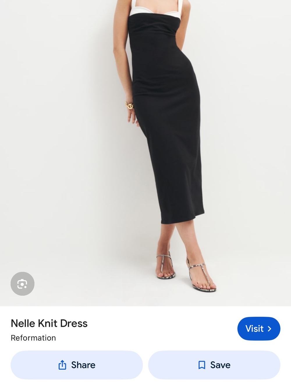 Reformation Nelle Knit Midi Dress